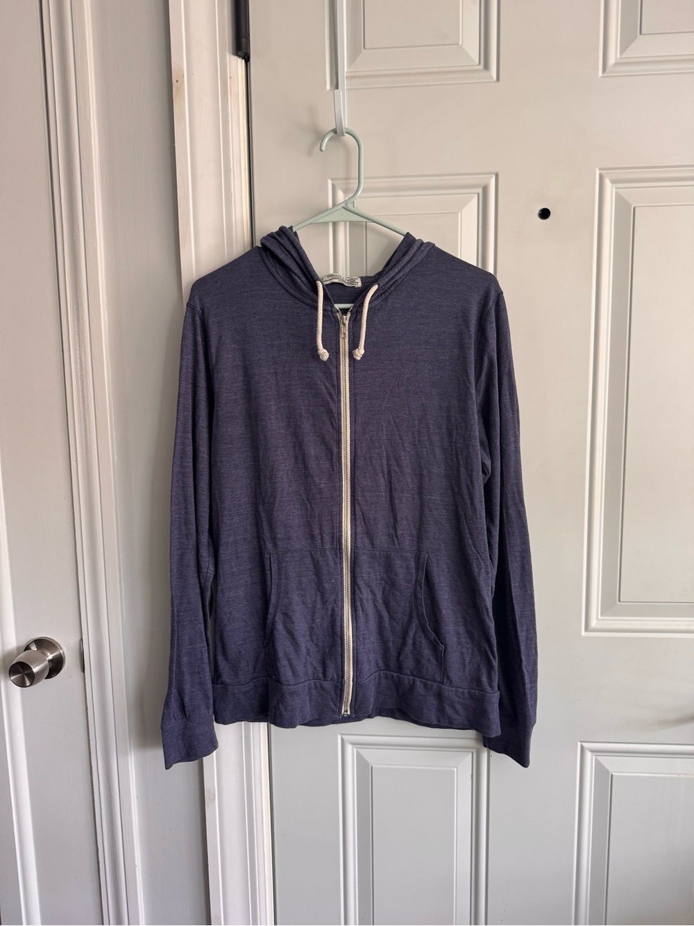 Threads 4 Thought Navy Zip-Up Hoodie Sweater